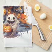 Happy Halloween Ghoul Theedoek (Quarter Fold)