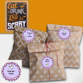 Happy Halloween Ghouls Hunting Party Aanpassen Labels