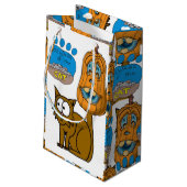 Happy Halloween Gift Bag, Cat Klein Cadeauzakje (Achterkant Gekanteld)