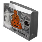 Happy Halloween Gift Bag Groot Cadeauzakje (Voorkant Gekanteld)
