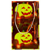 Happy Halloween Gift Bag Klein Cadeauzakje (Achterkant)
