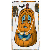 Happy Halloween Gift Bag, pompoen Klein Cadeauzakje (Achterkant)