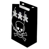 Happy Halloween Gift Bag, Skull Klein Cadeauzakje (Achterkant Gekanteld)