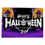 Happy Halloween Gift Bags 2024 Groot Cadeauzakje (Achterkant)