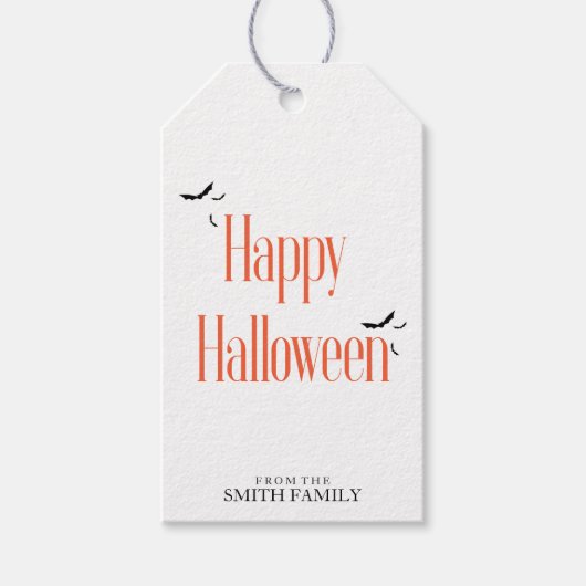 Happy Halloween Gift Label Cadeaulabel (Voorkant)