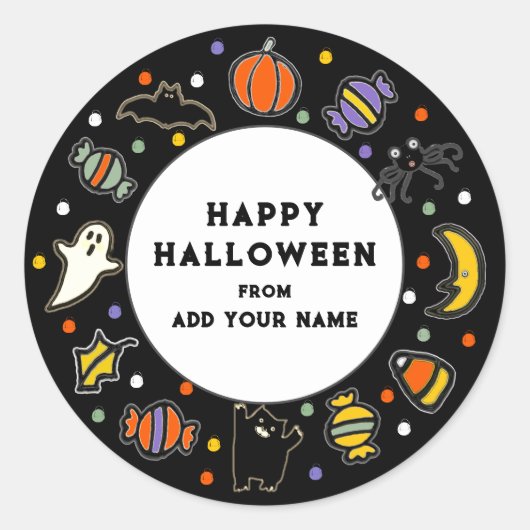 Happy Halloween Gift Labels (Voorkant)