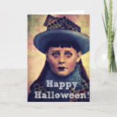 Happy Halloween Girl Kaart (Voorkant)