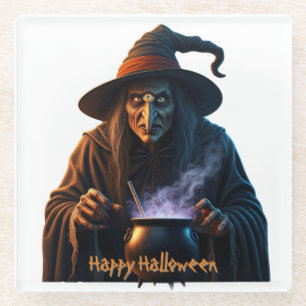 Happy Halloween Glazen Onderzetter