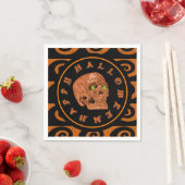 Happy Halloween Glitter Skull Napkins Servetten (Insitu)