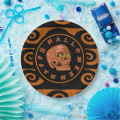 Happy Halloween Glitter Skull Paper-Borden Papieren Bordje (Feest)