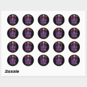 Happy Halloween gloeiend spookhuis Sticker (Vel)