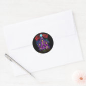 Happy Halloween gloeiend spookhuis Sticker (Envelop)
