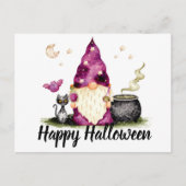 Happy Halloween Gnome Wizard Briefkaart (Voorkant)