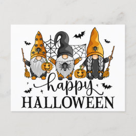 Happy Halloween Gnomes Briefkaart