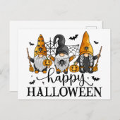 Happy Halloween Gnomes Briefkaart (Voorkant / Achterkant)