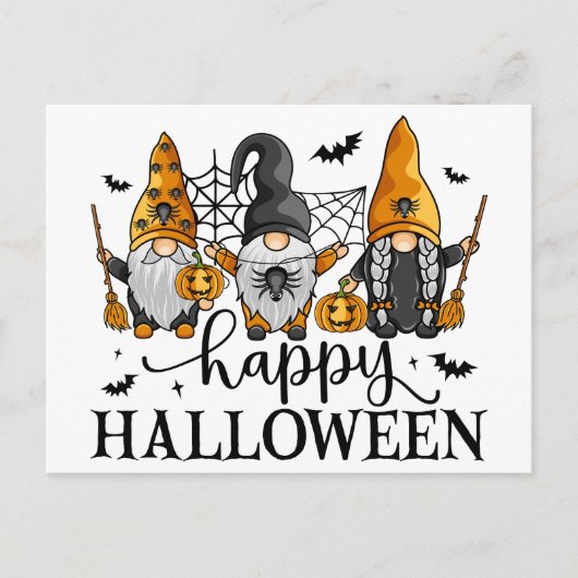 Happy Halloween Gnomes Briefkaart (Voorkant)