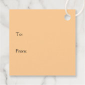 Happy Halloween Gnomes Paars Sinaasappel Bedankjes Labels (Achterkant)