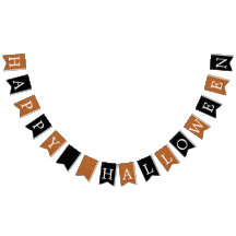 Happy Halloween Gold Folie Glitter Bunting Banner