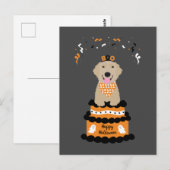 Happy Halloween Golden Retriever Spooky Ghost Boo Briefkaart (Voorkant / Achterkant)