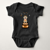 Happy Halloween Golden Retriever Spooky Ghost Boo Romper (Voorkant)