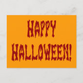 Happy Halloween Gore-tekst Briefkaart (Voorkant)