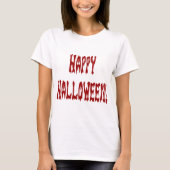 Happy Halloween Gore-tekst T-shirt (Voorkant)