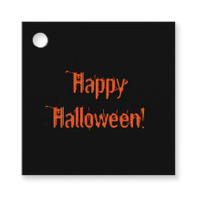 Happy Halloween Gothic Black Sinaasappel