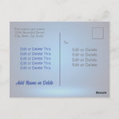 Happy Halloween gothic creepy slaat vol maanbloed Briefkaart (Achterkant)