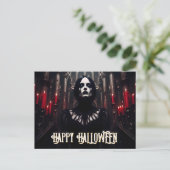 Happy Halloween - Gothic Dark Celebration Feestdagenkaart (Staand voorkant)