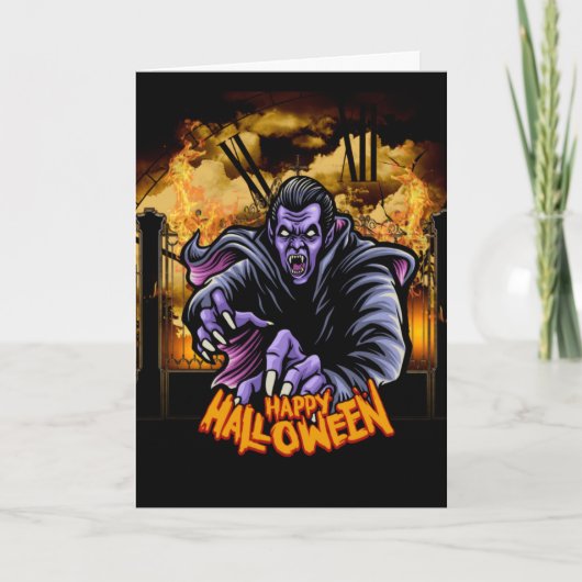 Happy Halloween graaftuin Kaart (Voorkant)