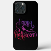 Happy Halloween gradiënt vliegende hekkkat Case-Mate iPhone Case (Achterkant)
