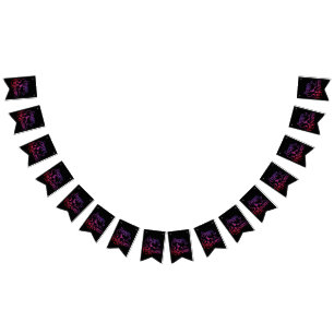 Happy Halloween gradiënt vliegende hekkkat Vlaggetjes