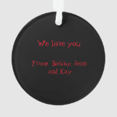 Happy Halloween Grandma en Grandpa Ornament (achterkant)