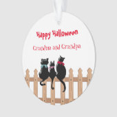 Happy Halloween Grandma en Grandpa Ornament (voorkant)