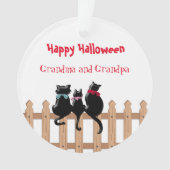 Happy Halloween Grandma en Grandpa Ornament (voorkant)