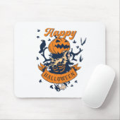 Happy Halloween Graphic Jack O Lantern Muismat (Met muis)