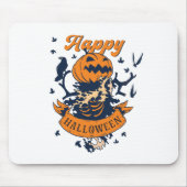  Happy Halloween Graphic Jack O Lantern Muismat (Voorkant)