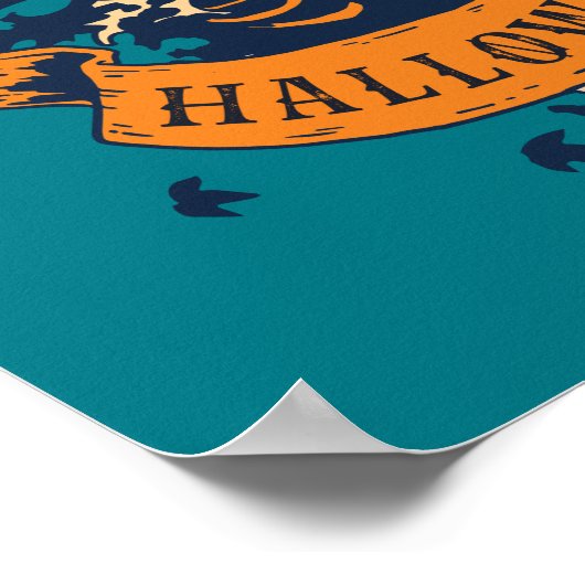  Happy Halloween Graphic Jack O Lantern Poster (Hoek)