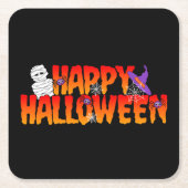Happy Halloween Graphic Kartonnen Onderzetters (Voorkant)