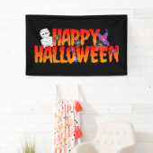 Happy Halloween Graphic Spandoek (Insitu)