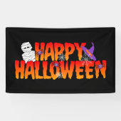 Happy Halloween Graphic Spandoek (Horizontaal)