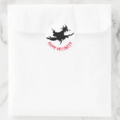 Happy Halloween grappig aanpasbaar Ronde Sticker (Tas)