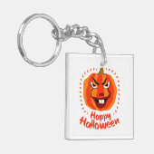 🎃 Happy Halloween - Grappig, eng & Schattige pomp Sleutelhanger (Voorkant Links)