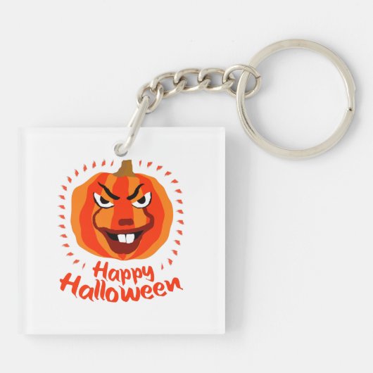 🎃 Happy Halloween - Grappig, eng & Schattige pomp Sleutelhanger (Achterkant)