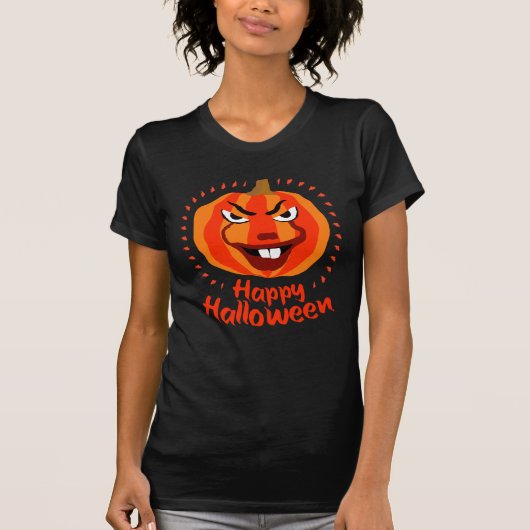 🎃 Happy Halloween - Grappig, eng & Schattige pomp T-shirt (Voorkant)