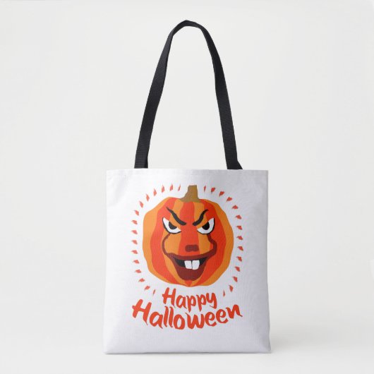 🎃 Happy Halloween - Grappig, eng & Schattige pomp Tote Bag (Voorkant)
