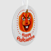 Happy Halloween 🎃 Grappig eng Spooky Pumpkin Ornament (voorkant)