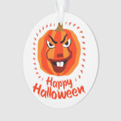 Happy Halloween 🎃 Grappig eng Spooky Pumpkin Ornament (voorkant)
