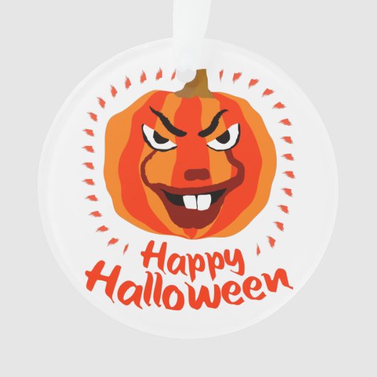 Happy Halloween 🎃 Grappig eng Spooky Pumpkin Ornament (voorkant)