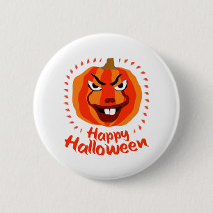 Happy Halloween 🎃 Grappig eng Spooky Pumpkin Ronde Button 5,7 Cm